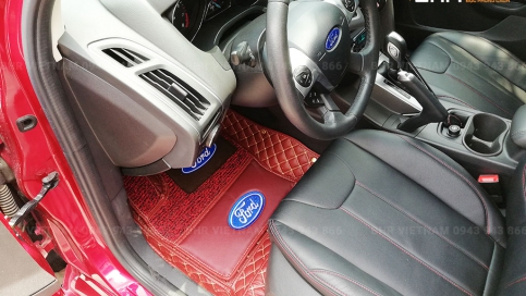 Thảm lót sàn ô tô 5D 6D Ford Focus giá rẻ tại xưởng, bảo hành tới 5 năm